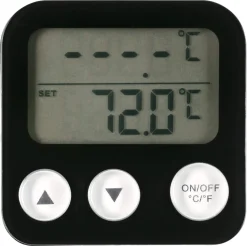 Stektermometer digital, svart