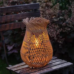 Stående solcellslykta konstrotting, 36 cm
