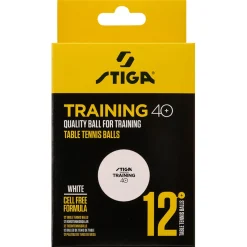 Stiga Training 40+ pingisbollar, 12-pack
