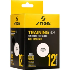 Stiga Training 40+ pingisbollar, 12-pack
