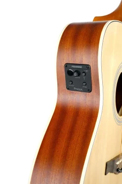 Stålsträngad akustisk gitarr med pickup Gecko