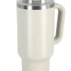 Stor termosmugg med sugrör, 1,2 liter