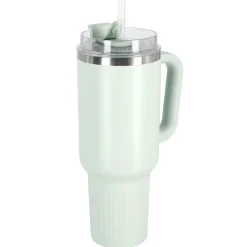 Stor termosmugg med sugrör, 1,2 liter