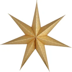 Stor adventsstjärna guld papper, 70 cm