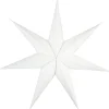 Stor adventsstjärna veckat papper vit 70 cm, Northlight