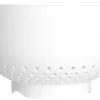 Stort durkslag plast, vit, 24,5 cm