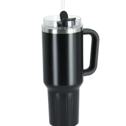 Stor termosmugg med sugrör, 1,2 liter