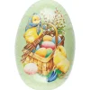 Stort påskägg papper, med klassiska påskmotiv, 30 cm
