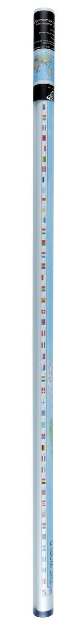 Stor världskarta, laminerad, 137 x 89 cm