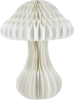 Svamplampa Emilia papper vit 32 cm, Northlight