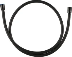 Svart duschslang med ½-tums anslutning, 150 cm
