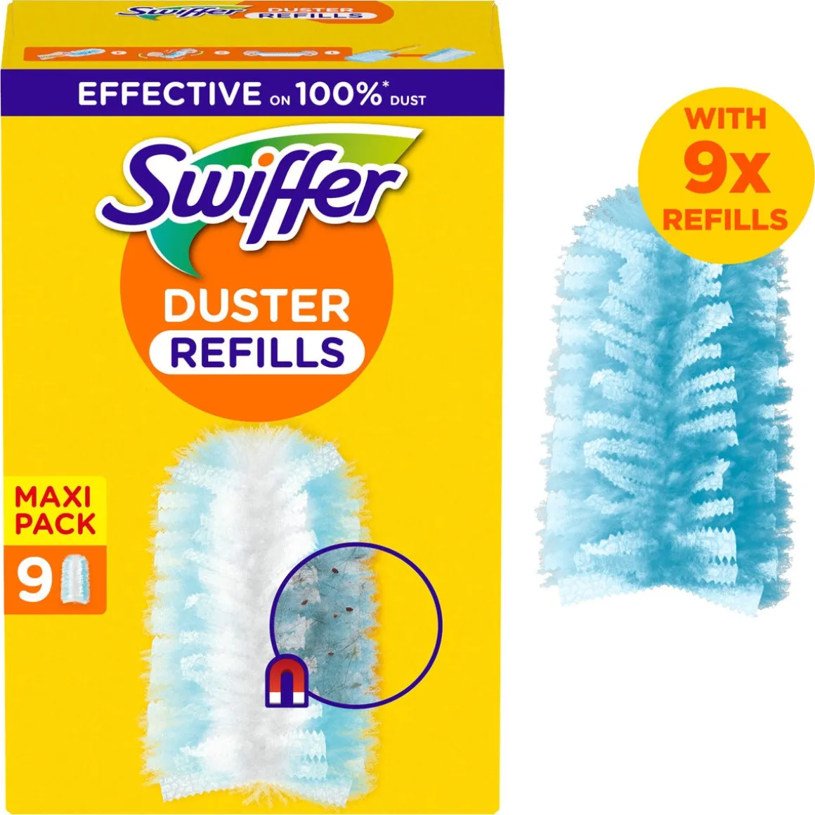 Swiffer Duster rengöringsdukar refill, 9 st