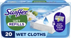 Swiffer Wet Refill fuktiga rengöringsdukar, 20-pack