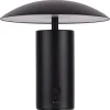 Tage laddningsbar bordslampa metall svart, 20 cm, Northlight