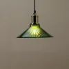 Taklampa Viola grön glas 25 cm Northlight