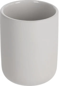 Tandborstmugg i stengods, beige