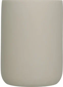 Tandborstmugg med fack, beige