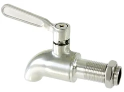 Tappkran till behållare, metall, 17 mm