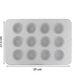 Tefal Ceramik muffinsform 12 st, keramisk, 39 x 27,5 cm