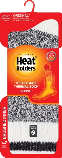 Termostrumpor Heat Holders Block stripes, grå