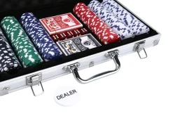 Texas Hold’em Pokerset med väska, 300 marker