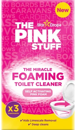 The Pink Stuff Miracle Foaming Toilet Cleaner, 3-pack