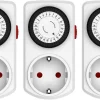 Timer eluttag inomhus mini vit, 100 x 52 mm.