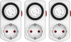 Timer eluttag inomhus mini vit, 100 x 52 mm.