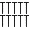 Tältpinnar skruv plast, 10-pack