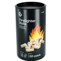 Tändrullar, braständare av träspån/paraffinvax, 32-pack