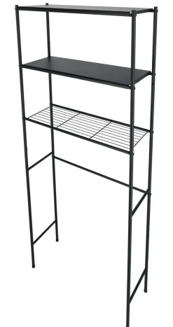 Toaletthylla svart, 65,5 x 24 x 163 cm