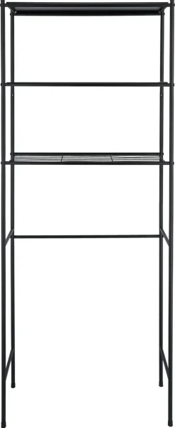 Toaletthylla svart, 65,5 x 24 x 163 cm