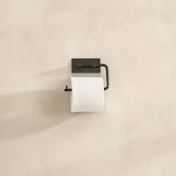 Toalettpappershållare självhäftande, svart