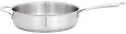 Traktörpanna med lock, 26 cm, rostfritt stål