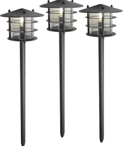 Trädgårdsbelysning Poppy LED 3-pack