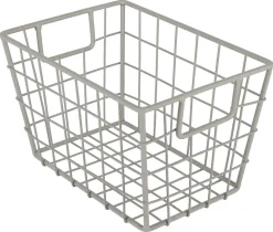 Trådkorg beige metall