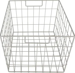 Trådkorg beige metall