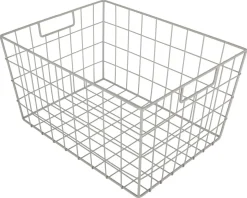 Trådkorg beige metall