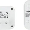 Trådlös dörrklocka med tryckknapp, plug in, 230 V