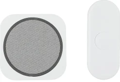Trådlös dörrklocka med tryckknapp, plug in, 230 V
