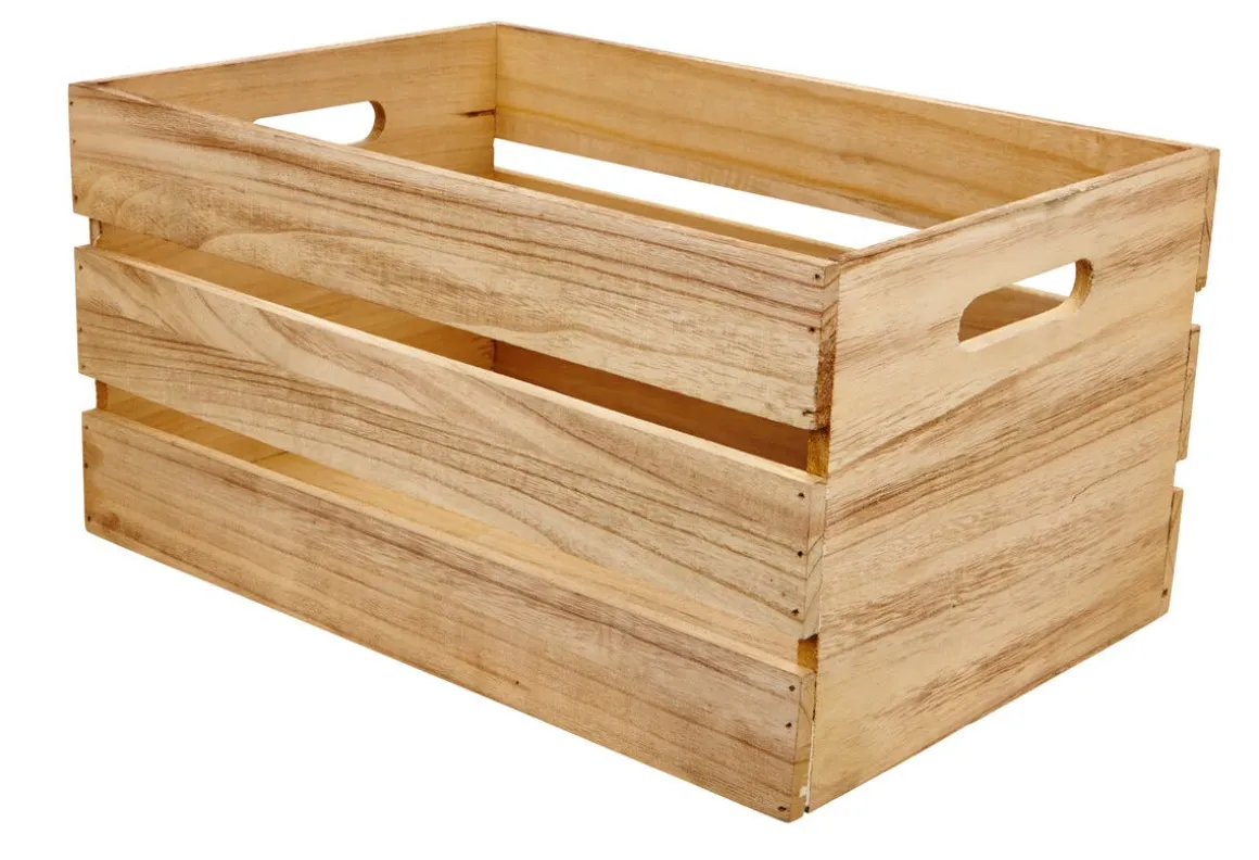 Trälåda med handtag