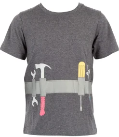 T-shirt barn Tool Belt, grå