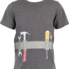 T-shirt barn Tool Belt, grå