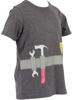 T-shirt barn Tool Belt, grå