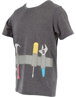 T-shirt barn Tool Belt, grå