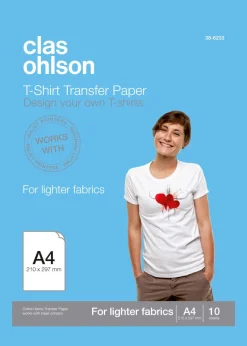 T-shirtpapper för vita/ljusa plagg Clas Ohlson