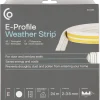 Tätningslist E-profil vit, 2-3,5 mm