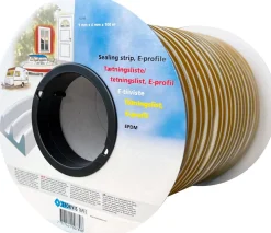Tätningslist E-profil vit, 1,5-3,5 mm 100 m, Stokvis Tapes
