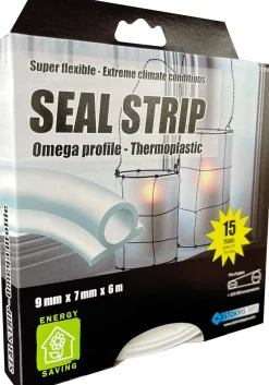 Tätningslist Omega-profil vit, 1-7 mm, Stokvis Tapes