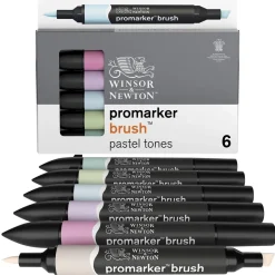 Tuschpenna Winsor & Newton BrushMarker Pastell 6-pack